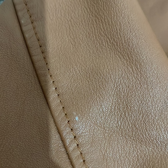 Real Leather Bomber Jacket Size 8 - Picture 4 of 8